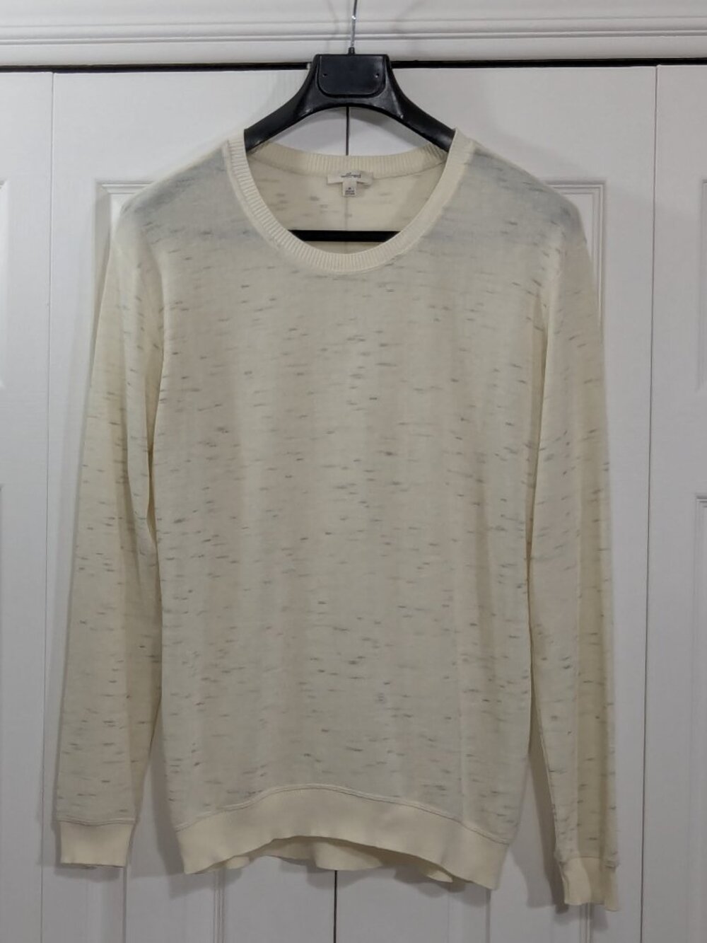 Aritzia Wilfred Lightweight Crewneck Cream Sweater